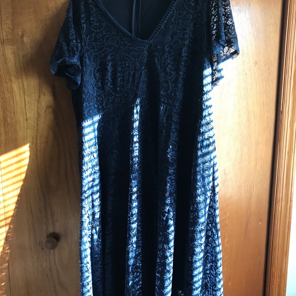 Navy Blue Swing Dress